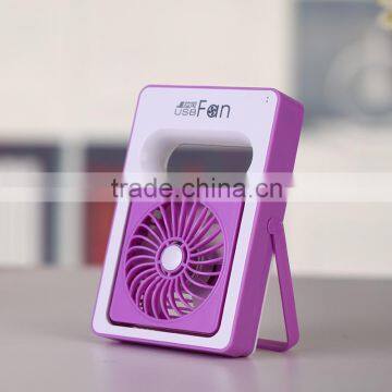 Summer Hot Sale Students Portable Mini Fan Built In Rechargeable Battery Table USB Fan photo-2