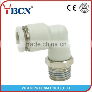 PL Plastic quick connector pipe fittings quick coupling white color high quality fitting