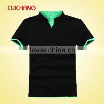 2014 New style black polo shirt for men