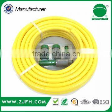1/2" polyester fibre reinforced 50 metre PVC garden hose with spray nozzle set