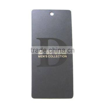 Gold foil embossed hang tag printing