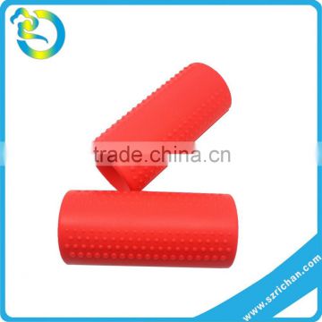 Factory direct sale top quality custom shape colours soft dumbbell handle silicone holder