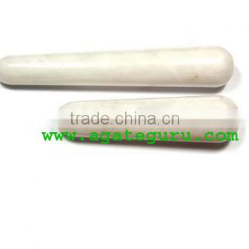 White Aventurine : Wholesale Gemstone Massage Wands