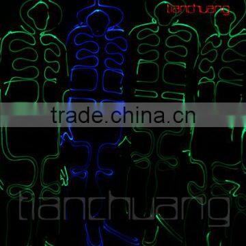 2016 Hot Sale LED Light up Fiber Optic Tron Dance Jumpsuits photo-5