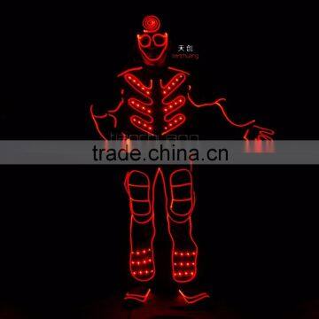 dmx circus costume, programmable led costume, led tron costume