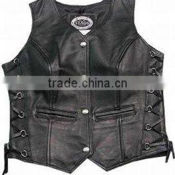 DL-1584 Leather Motorbike Vests