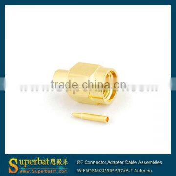 SMA Solder Plug Connector for .141'' Cable inverter sma