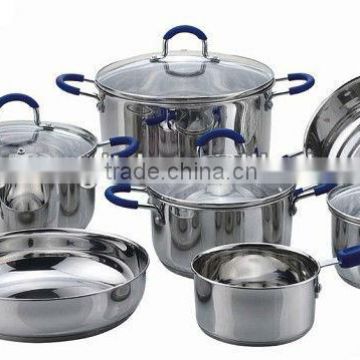 11 pcs induction Stainless Steel cookware set, dinner set