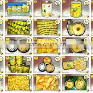 Delicious and High quality canned pineapple