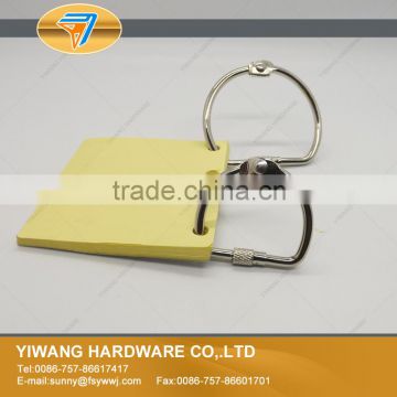 Factory direct sale high quality nickel hinged ring with screw