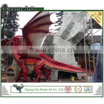 Chinese outdoor decoration fiberglass dragon statue