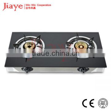 2 burner tempered glass panel stoves gas hob JY-TG2001