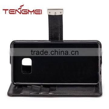 Large Capacity Wallet Case for Note 7, Four Card Slots Two Money Pocket Case for Galaxy Note 7 photo-5