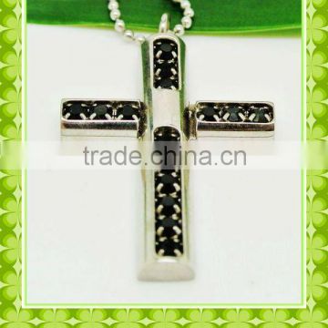 Wholesale new design religion black stone cross pendants