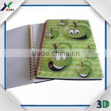 Fashionable Tourist Souvenir 3D Lenticular Printing Cover Note Book