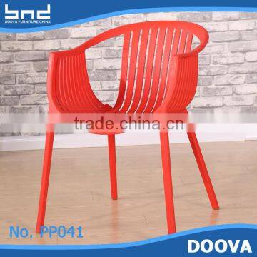 Hot design big chair outdoor plastic chair stack