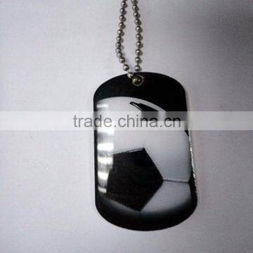 2015 popular metal football dogtag for souvenir