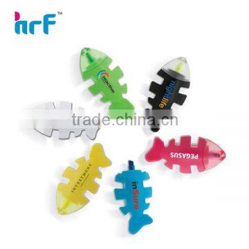 Fish Skeleton Shaped Mini Highlighter With Logo