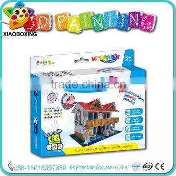 Paper diy toy drawing set jigsaw puzzle