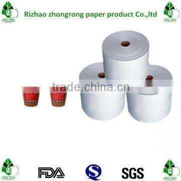 100% virgin wood pulp single side poly paper for cups