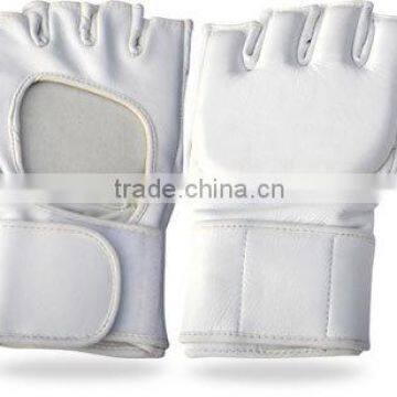 Half Finger Grappling Gloves Made of Genuine Leather