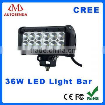 7 Inch 36W Dual Row off road led light bar