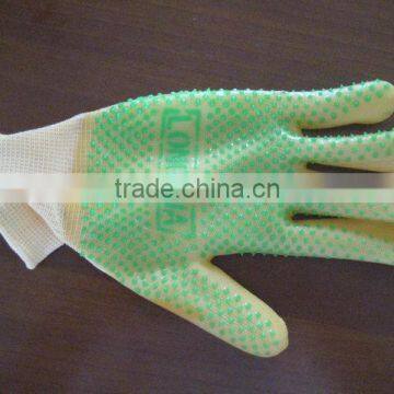 work glove with pvc dot pvc chips working gloves