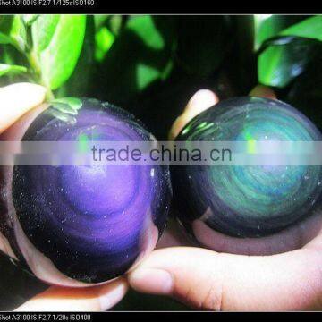 Polished Rough Rainbow Obsidian Rock Balls for Sale photo-3