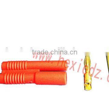 2.0mm red banana jack and security banana plug
