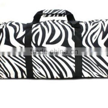 best stripe new big printed polyester luggage bag shoulder travel bag belt 2014