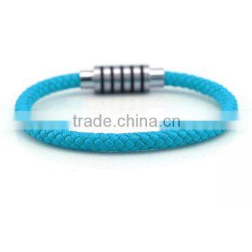 twisted braided elastic bracelet wax cord bracelet