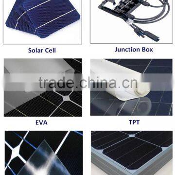 300w Monocrystalline156*156mm Cells Pv Panel