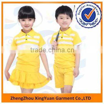 China Manufacturers Kids Clothes Summer Primary School Uniform Designs