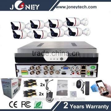 Outdoor 8PCS 1080P AHD IR CCTV Cameras 1080P H.264 8CH DVR Kit