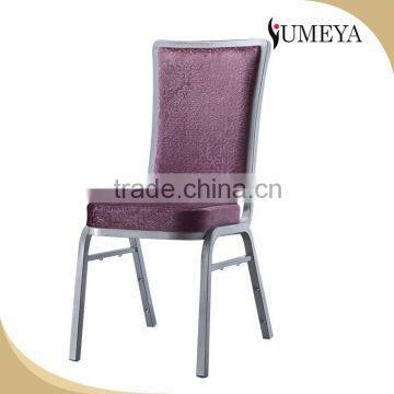 wholesale stackable purple hotel chair aluminum restaurant banquet chair