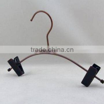 Creative Copper Metal Clips Hanger for Pants, Wire Skirt Hanger photo-4
