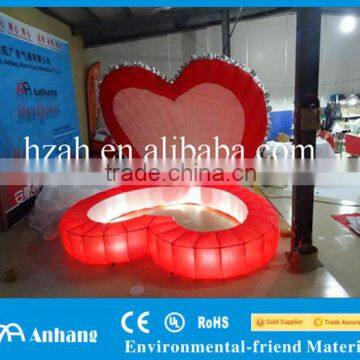 Heart Shap Inflatable Red Seashell Inflatable Stage Shell