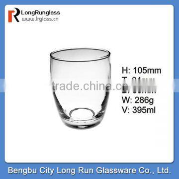 LongRun 395ml new design tranaprent fancy egg cup/drinking glass cup/ beer glasses/glassware