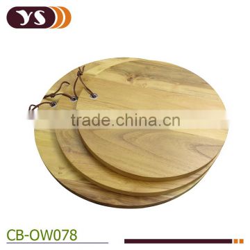 Teak wood round cutting board