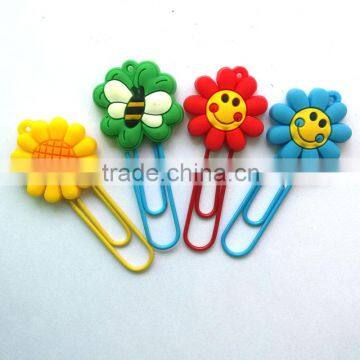 Cute flower shape paperclip custom handmade bookmarks for sale