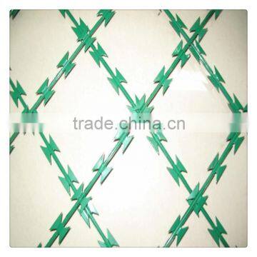 PVC coated welded razor barbed wire for exporting