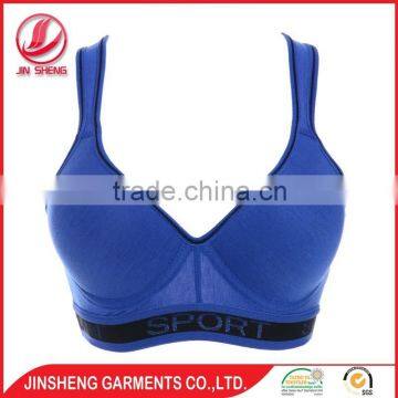 Hot selling women underwear light weight yoga sports women sexy nude bra