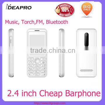 206 low end phone 2.4inch big speaker cheap OEM phone factory directly dual band