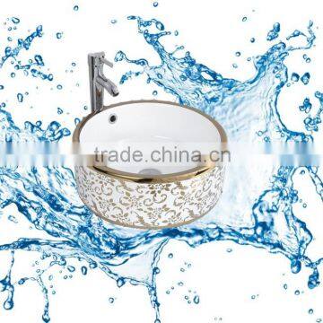 Artificial Bathroom Porcelain Home Garden Wash Color Basins With Cabin photo-4