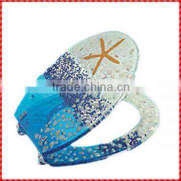 Wonderful resin starfish custom sea shell toilet seat