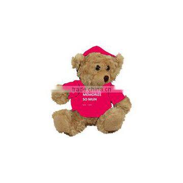 embroidery imprinted promotional logo pink coat Hoodie Bear dress scarf beanbag bandana t-shirt bib tie ribbon animal toys