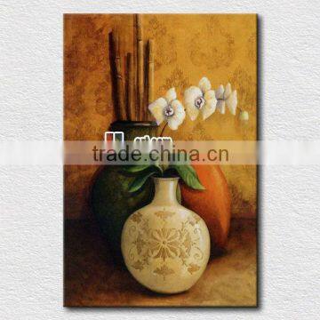 Beautiful classical still life flower vase oil painting