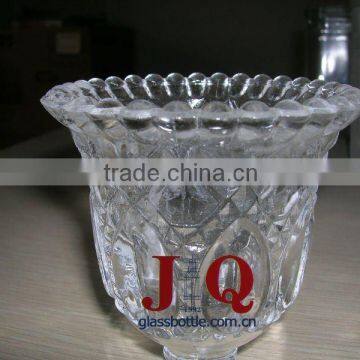 2016 New Style Fancy Engraving Glass Candleholder Cup/Jar