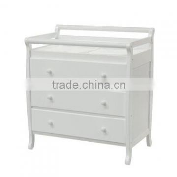 Baby 3-Drawer Changing Table - White