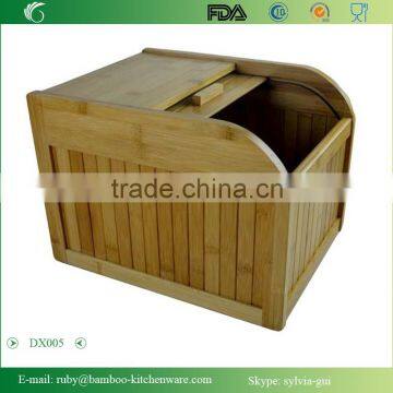 DX005/ Bamboo Oddment Rice Rolltop Rolling Box Storage Bin photo-3
